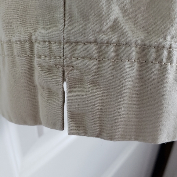 Khaki Cargo Cropped Pants - Picture 13 of 14